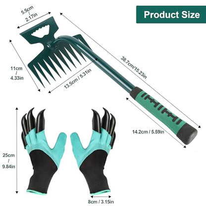 Weeding Artifact Uprooting Weeding Tool Claw Gloves Kit, 11-Tooth - color: 11-Tooth