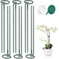 MAFONE 6 Pack 24inch Metal Plant Support Stakes for Outdoor Plants - size: 6pcs 24inch