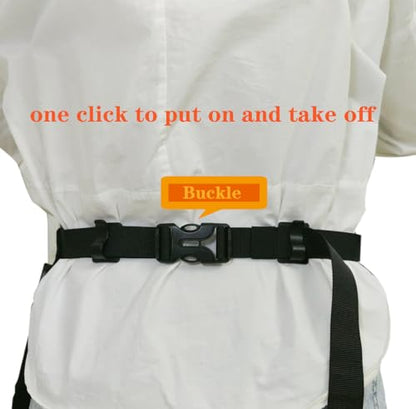 Bafelia Waterproof Server Apron for Women with 7 Pockets - color: Green Flowers