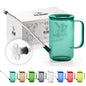 Small Watering Can Indoor Plants with Long Spout (1L, Emerald) - color: Emerald