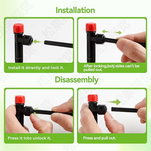 Vatony 20PCS Plant Self Watering Insert Spikes Device, Automatic Water Control System with Adjustable Drip Irrigation, Plastic, Special Feature: Automatic Watering (Red) - color: Red