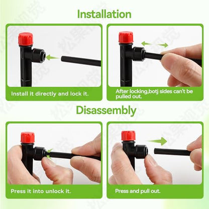 Vatony 20PCS Plant Self Watering Insert Spikes Device, Automatic Water Control System with Adjustable Drip Irrigation, Plastic, Special Feature: Automatic Watering (Red) - color: Red