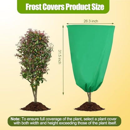 Ideal Swan 4 Pack Plant Covers Freeze Protection for Winter Plant Cover