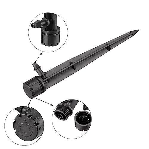 uxcell Adjustable Spray Dripper 180 Degree Irrigation Watering System 25Pcs - size: 180 Degree