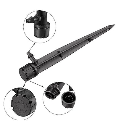 uxcell Adjustable Spray Dripper 180 Degree Irrigation Watering System 25Pcs - size: 180 Degree
