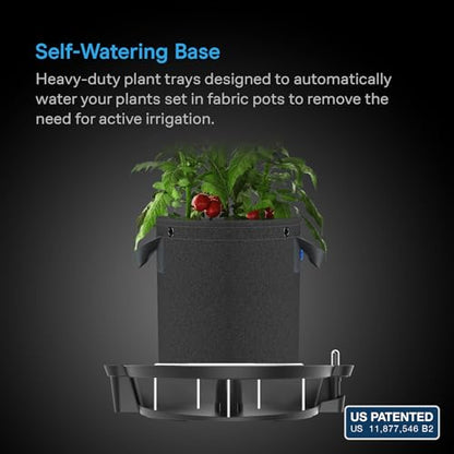 AC Infinity Self-Watering Fabric Pot Base, Auto-Irrigation, 4-Pack - size: Standard