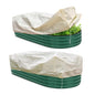 Plant Freeze Protection Cover,2Pack Rectangular Planter Frost Pot Cover,Frost Blankets with Drawstring for Garden Outdoor Balcony Windowsill and Raised Beds(3.2 * 1.6 * 1.6ft, Beige)