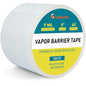 4" x 180' Vapor Barrier Tape, 9 Mil White Polyethylene Insulation Tape - size: 1 Pack