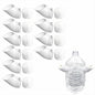 Hydroponic Vegetable Growing Device with Net Cup and Foam Sponge, Soilless Plant Starter for Indoor Garden System, 10 PCS (White) - color: white