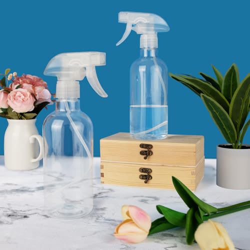 DIYSELF 2 Pack Spray Bottles for Cleaning 16.9 oz/500 ml Empty Spray Bottle - color: Clear, size: 2-Pack
