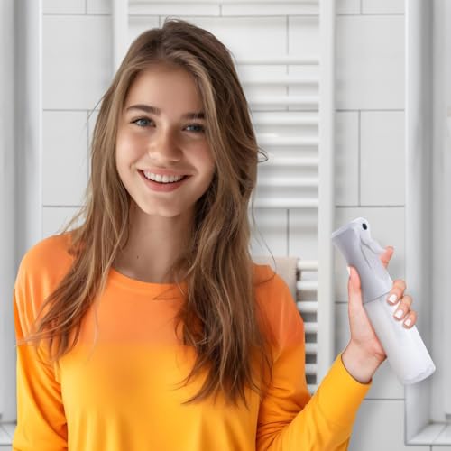 VIGOR PATH Continuous Mist Clear Spray Bottle 200ml Fine Mist for Hair - color: Clear - 6.7oz