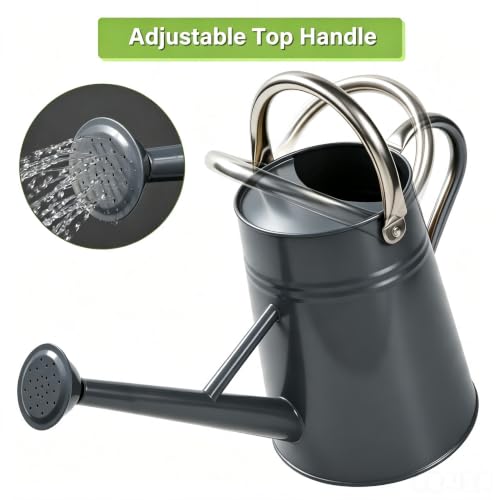 1.5 Gallon Large Watering Can for Outdoor&Indoor Plants - color: Gray