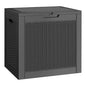 32 Gallon Outdoor Storage Box Waterproof Deck Box Patio Storage - color: Black, style: 32Gallon-style1