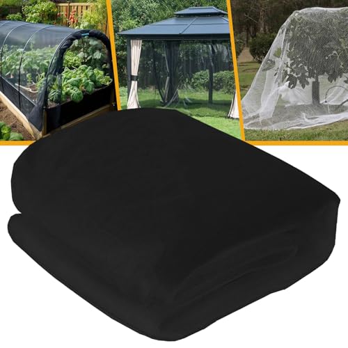 IONTACH 10 X 49 Ft Mosquito Netting for Garden Patio, Black - color: Black, size: 10 X 49ft