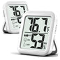 Antonki 2 Pack Room Thermometer Indoor Hygrometer - color: 2 Pcs * Classic White ( 90%+ Choice for Home )