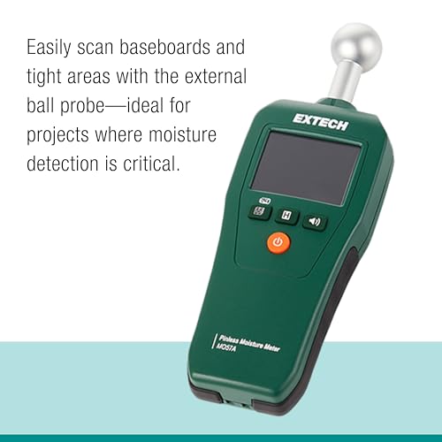 Extech MO57A Pinless Moisture Meter, Spherical Sensor, 4 in Depth - color: MO57A