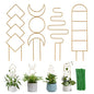 Wellsign 16inch Indoor Plant Trellis for Potted Plants - size: Gold-Metal-Trellis01