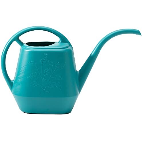 Bloem Aqua Rite Watering Can: 56 Oz - Bermuda Teal - Large Capacity, Extra Long Spout, Durable Plastic, One Piece Construction, for Indoor & Outdoor Use, Gardening - color: Bermuda Teal, size: 56 oz.