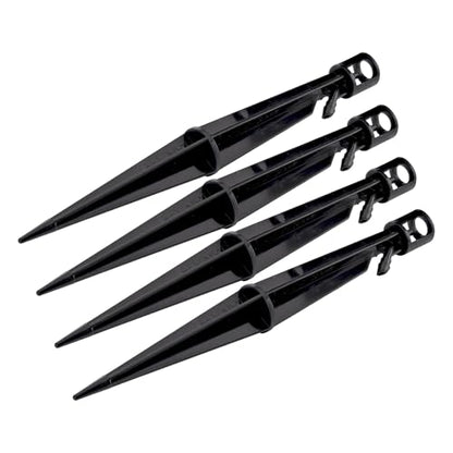 Raindrip 382005B Heavy-Duty Support Stake for, Pack of 4, Black - size: Pack of 4