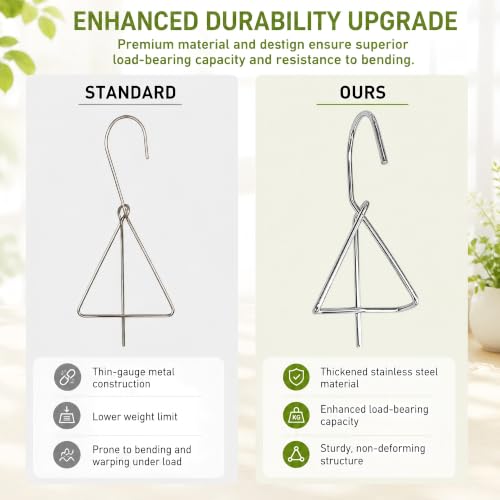 6 Packs Terracotta Pots Hanger Hooks,Thick Stainless Steel Plant Hanger