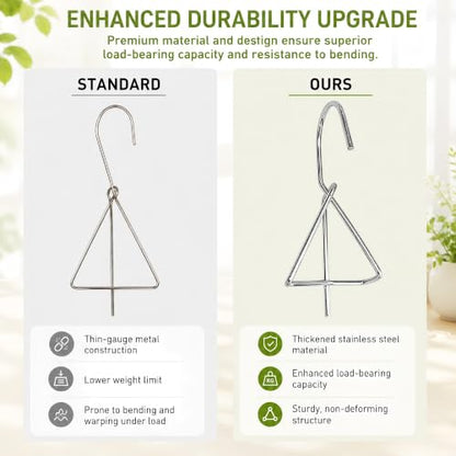 6 Packs Terracotta Pots Hanger Hooks,Thick Stainless Steel Plant Hanger