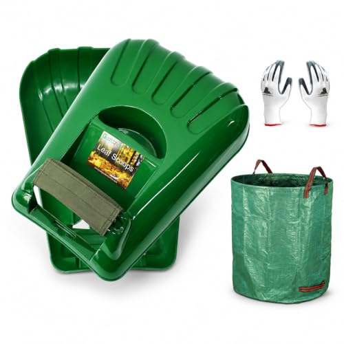 Gardzen Plastic Large Leaf Scoop Hand Rakes - style: Scoops