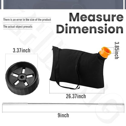 50026858 Trivac Leaf Collection Bag kit for Worx WG509 3-in-1 Leaf Blower