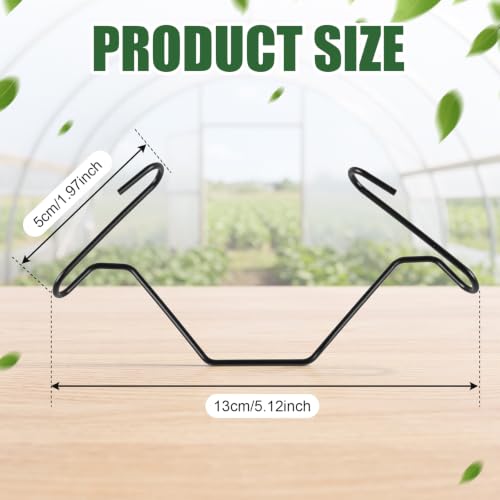 Hicarer 30 Pack Greenhouse Spring Wire Hooks Batten Tape Lock Channel Clips