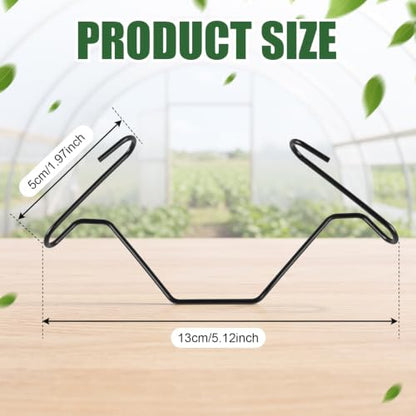 Hicarer 30 Pack Greenhouse Spring Wire Hooks Batten Tape Lock Channel Clips