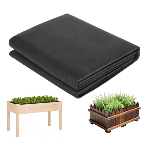 Raised Garden Bed Liner, Cuttable Non Woven Fabric Plant Liner, Non Woven