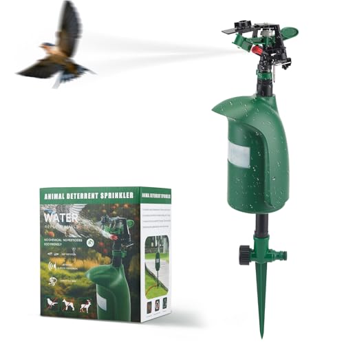 Motion Activated Sprinklers for Yard - Critter Ridder Sprinkler with Adjustable Head, Skunk Deterrent, Raccoon & Dog Repellent, Lawn Sprinkler System, Water Sprinkler for Lawn Yard(Hose NOT Included)