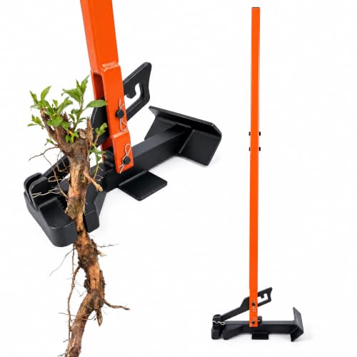 Heavy-Duty Tree Root Puller/Sapling Extractor Tool - for 1/4" to 2" Woody Stems | Fully Uproots Trees & Shrubs | Ergonomic Gardening Tool for Horticulture, Agriculture & Forestry