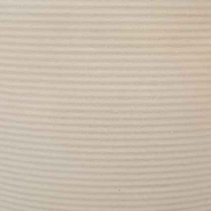 Sunnydaze Walter 15.5" Plastic Planter Pot for Plants, White, 2pk