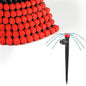MIXC Quick-Connect Drip Irrigation Emitters for 1/4" Drip Irrigation Tubing - color: Red