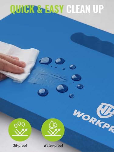 WORKPRO Extra Thick Kneeling Pad, 1 Pack, 17.5 x 11 x 1.5 in, Blue - color: Blue, size: 1 Pack