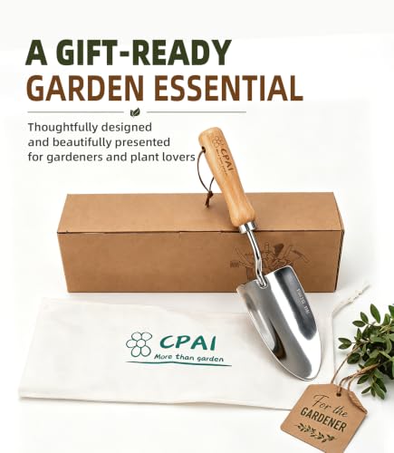 Garden Trowel, Heavy Duty 2mm Stainless Steel Hand Shovel