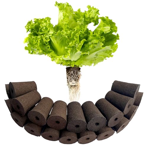 Large Hydroponic Sponges 20 Pack, 2.17" Tall for Deep Grow Baskets, Universal Fit Replacement Pods for Multi-Tier Towers & 2" Net Cup Systems – Seed Starting & Plant Cloning