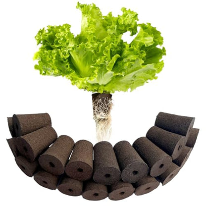 Large Hydroponic Sponges 20 Pack, 2.17" Tall for Deep Grow Baskets, Universal Fit Replacement Pods for Multi-Tier Towers & 2" Net Cup Systems – Seed Starting & Plant Cloning