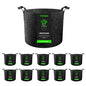 VIVOSUN 10-Pack 1 Gallon Plant Grow Bags Fabric Pots with Handles - size: 1 Gallon, style: 10-Pack