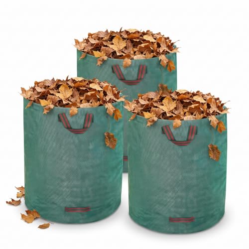 ROSSGO 72 Gallon Reusable Yard Waste Bags, Reusable Leaf Bags Collapsible