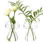 Mushroom Glass Planter, Plant Propagation Station, Cute Mushroom Vase, Clear Glass Terrarium Jar Propagation Vase for Indoor Plants Home Decor, Gifts for Plant Lovers (2)