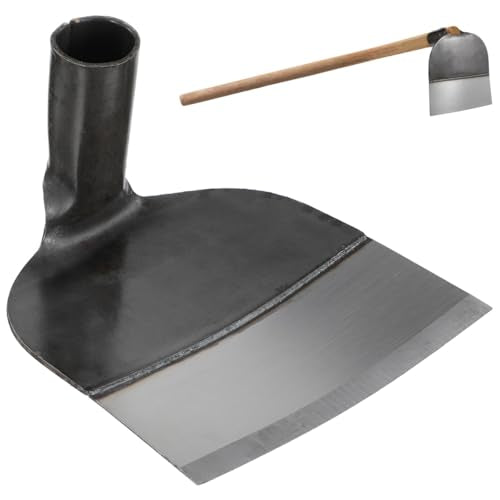 Yardwe Garden Hoe Head Heavy Duty, Digging Replacement for Gardening Agriculture, Weeding Tool for Grubbing Planting, Manganese Steel Round Eye Asadon Attachment