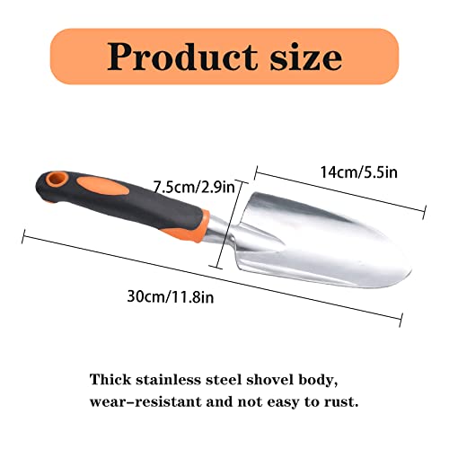 Garden Shovel Hand Trowel Mini Shovel, Orange - color: Orange