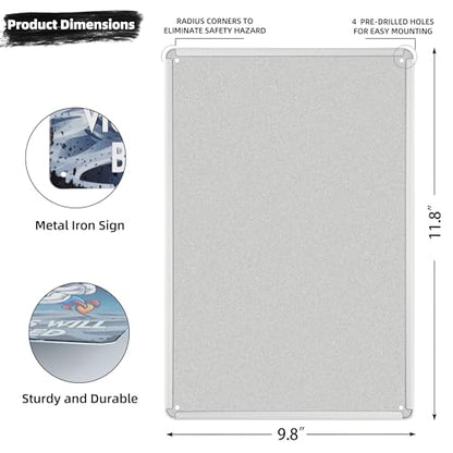 Astronaut Parking Only Fun Metal Sign, Space Themed Poster - color: Color10
