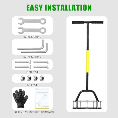 Manual Aerator Lawn Tool with 17 Spikes