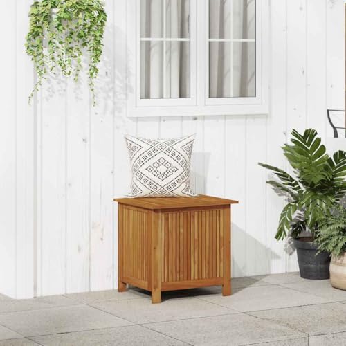 vidaXL Garden Storage Box 23.6"x19.7"x22.8" Solid Wood Acacia - size: 23.6" x 19.7" x 22.8"