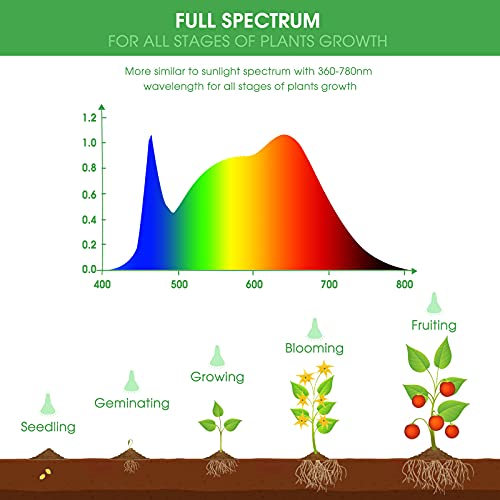 Briignite LED Grow Light Bulb, BR30 Grow Light Bulbs, Full Spectrum - size: 1 Count (Pack of 1)