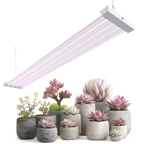 Barrina TX-L84 4FT LED Grow Light, 84W, 4 Panels Wider Coverage, High PPFD - color: Pinkish White, size: 4FT-1 Pack