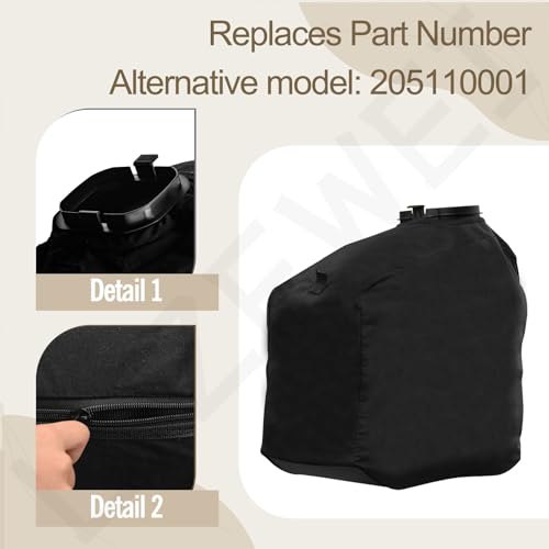 205110001 Leaf Bag for Ryobi 40V Vac Attack Leaf Blower Vacuum