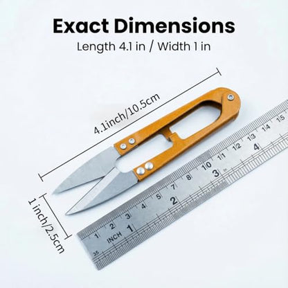 3 Pack 4.1Inch Bonsai Pruning Scissors, Bud And Leaves Trimmer Yarn Thread Cutter Snips Trimming Supplies, Garden Plants, Gardening Clippers Flower, Stainless Steel Pruners Trimmers